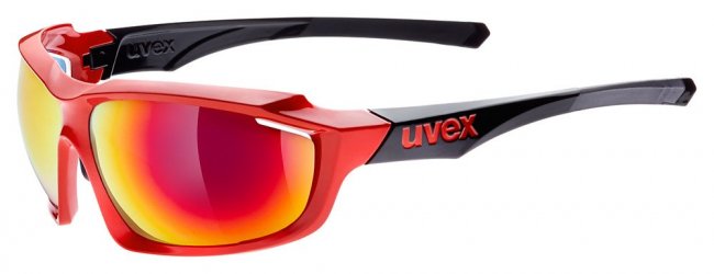 Очки Uvex Sportstyle 710 с красными линзами и красной оправой артикул 0936.3216