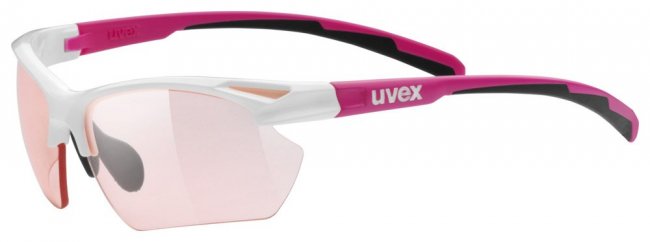Очки Uvex Sportstyle 802 с розовыми линзами и розовыми дужками артикул 0894.8304