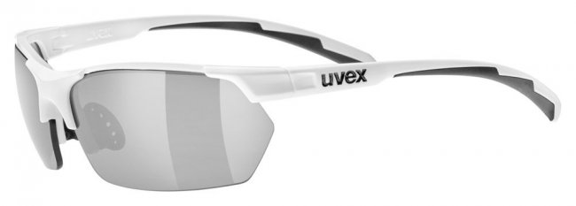 Очки Uvex Sportstyle 114 с серыми линзами и белой оправой артикул 0939.8816