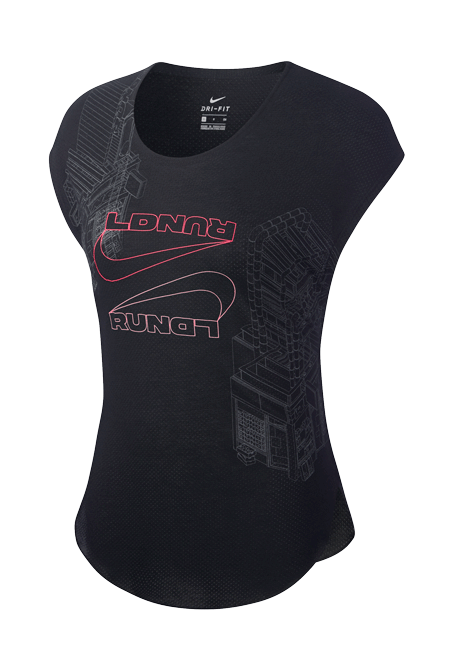 Nike City Sleek Short Sleeve Top London W RunLab
