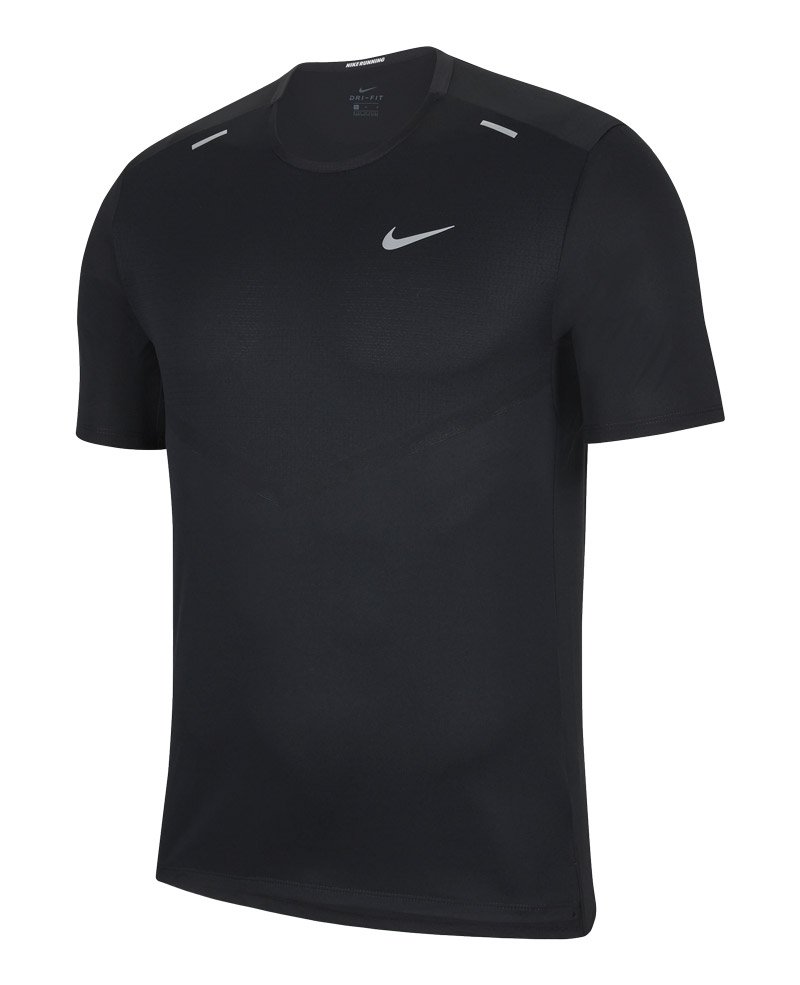 Nike running top black sale