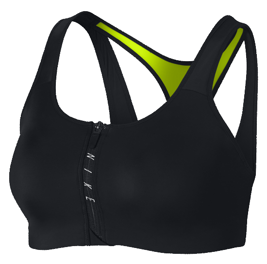 nike sports bra zip