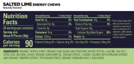 Конфеты Gu Energy Chews 60 g Соленый лайм