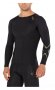 Компрессионная кофта 2xu Elite Compression Top Long Sleeve MA3014a BLK/GLD №3