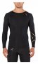 Компрессионная кофта 2xu Elite Compression Top Long Sleeve MA3014a BLK/GLD №1