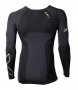 Компрессионная кофта 2XU Elite Compression Top Long Sleeve MA3014a_BLK/GLD черная золотой лого виз сзади №5