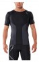 Компрессионная футболка 2XU Elite Compression Top MA3013a BLK/STL черная с серыми вставками №1