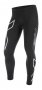 Компрессионные тайтсы 2XU Heat Compression Tights MA4181b BLK/SRF черные с серебряным лого №3