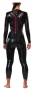 Женский гидрокостюм 2XU A:1 Active Wetsuit черный с вишневым, вид сзади артикул WW2357c BLK/CHP №4