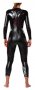 Женский гидрокостюм 2XU Race черный с барбарисовым, вид сзади артикул WW3819c BLK/BAB №2