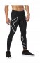 Компрессионные тайтсы 2xu Hyoptik Compression Tights MA3517b BLK/SRF №1