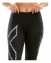 Компрессионные тайтсы 2xu Mid-Rise Compression Tights W WA2864b BLK/MDD №5