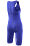 Стартовый костюм 2XU Youth Active Trisuit артикул CT2722d NCB/NCB синий, сзади молния и два кармана №2