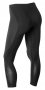 Женские компрессионные тайтсы 2XU MCS Thermal Compression Tights W WA3510b BLK/NRO черные вид сзади №2