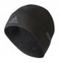 Шапка Adidas Climawarm Fleece Beani артикул BR0823M черная из флиса, впереди светооражающий логотип №1