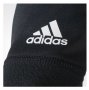 Перчатки Adidas Climawarm Fleece Gloves артикул BR0725 черные, плоский шов на манжете, белый логотип №4