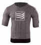 Футболка Compressport Training T-Shirt Range TSTN-SS90 серая с черной вставкой №4