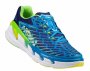 Кроссовки Hoka Vanquish 3 артикул 1014791BABP, синие с голубым и зеленым, подкладка зеленая №6