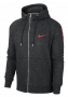 Кофта Nike Running Hoodie артикул 921853 010 черная с красным логотипом на груди №1