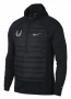 Куртка Nike Aeroloft Running Top артикул 872371 010 черная, с молнией до середины груди №1