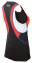 Женская стартовая майка TYR Competitor Singlet черная с красным и белым, сзади карман артикул SCFXP6A 708 №2