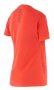 Женская футболка 2XU GHST Short Sleeve Tee W WR4273a FCL/GLD красная с золотым лого вид сзади №3