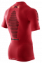 Tермофутболка X-Bionic Effektor Trail Running Powershirt Zip-Up SS красная, сзади карман на молнии №2