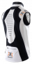 Жилетка X-Bionic SphereWind Vest белая с черным, на спине карман на молнии №3