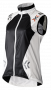 Женская жилетка X-Bionic SphereWind Vest W черная с белым на молнии, вортник-стойка №1