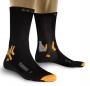 Носки X-Bionic X-Socks Mid Calf артикул X020253_B000 черные с серыми и оранжевым, фото на манекене №2