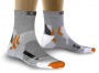 Носки X-Bionic X-Socks Short артикул X020035_G142 серые с черным, белым и оранжевым, фото на манекене №2