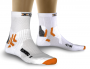 Носки X-Bionic X-Socks Short белые с черным и оранжевым, фото на манекене №2