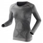 Женская термокофта X-Bionic XB Radiactor UW Shirt LG SL W артикул I020179_S006 серая с логотипом на груди №1