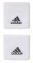 Повязки на руки Adidas Tennis артикул S97837 белые с черным логотипом №1