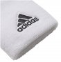 Повязки на руки Adidas Tennis артикул S97837 белые с черным логотипом №3