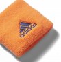 Повязки на руки Adidas Tennis артикул S97905 оранжевая с синим логотипом №4