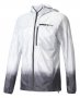 Куртка Adidas Terrex Agravic артикул AZ2174 с капюшоном, белая с серым градиентом, на груди карман на молнии №1