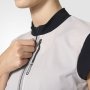 Женская футболка Adidas Terrex Agravic W артикул AZ2306 белая с черным воротником и рукавами, молния до середины груди №6