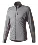 Куртка Adidas Xperior Jacket артикул BP8951 серая на груди карман на молнии, на рукаве оранжевый логотип №1