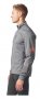 Куртка Adidas Xperior Jacket артикул BP8951 серая, на левом рукаве оранжевый логотип №3