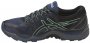 Женские кроссовки Asics Gel-FujiTrabuco 6 W T7E9N 5090 черные с голубыми вставками носком влево №3