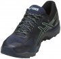 Женские кроссовки Asics Gel-FujiTrabuco 6 W T7E9N 5090 черные с голубыми вставками серая подошва №4