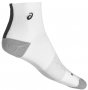 Носки Asics Speed Sock Quarter артикул 150228 0001 белые с черной полосой на пятке №2
