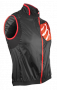 Веложилетка Compressport Cycling Hurricane Windprotect Vest артикул WSCY-TK99 черная с красной молнией и кантом №1