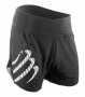 Шорты Compressport Overshort артикул SHTRO-99 черные с белым логотипом №2