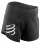 Женские шорты Compressport Overshort W артикул SHTROW-99 черные с широким поясом, белый логотип сбоку №3