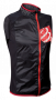 Жилетка Compressport Trail Hurricane Vest артикул WSTR-TK99 черная с красным кантом и молнией, логотип на груди №1