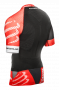 Футболка Compressport Trail Running Shirt V2 Short Sleeve артикул TSTRV2-SS99 черная с красным, на спине карманы №2