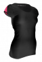 Женская компрессионная футболка Compressport Trail Running V2 W артикул TSTRW-SS99 черная с розовым №1