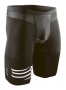 Стартовые шорты Compressport Triathlon Brutal Short артикул SHTRIV2-99 черные, на правом бедре белый логотип №1